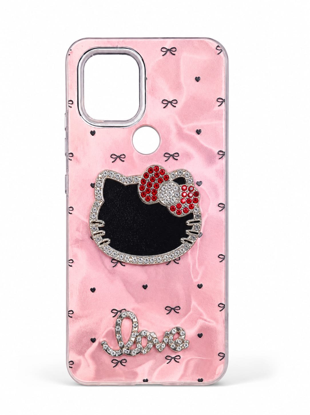 Cute Kitty Love Phone Case – Pink REDMI 14C